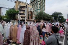 Shalat Idul Fitri di Pusat Dakwah Muhammadiyah Berlangsung Khidmat walau Sempat Turun Hujan