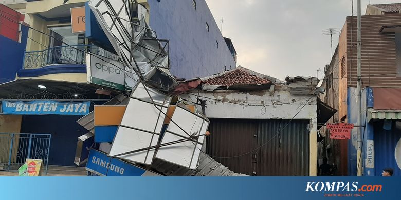 Angin Kencang dan Hujan Es Landa Rangkasbitung, Sejumlah Rumah Rusak