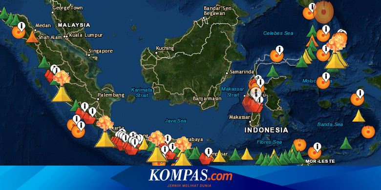 Klarifikasi Empat Gunung Api Di Indonesia Disebut Meletus Serentak Halaman All Kompas Com
