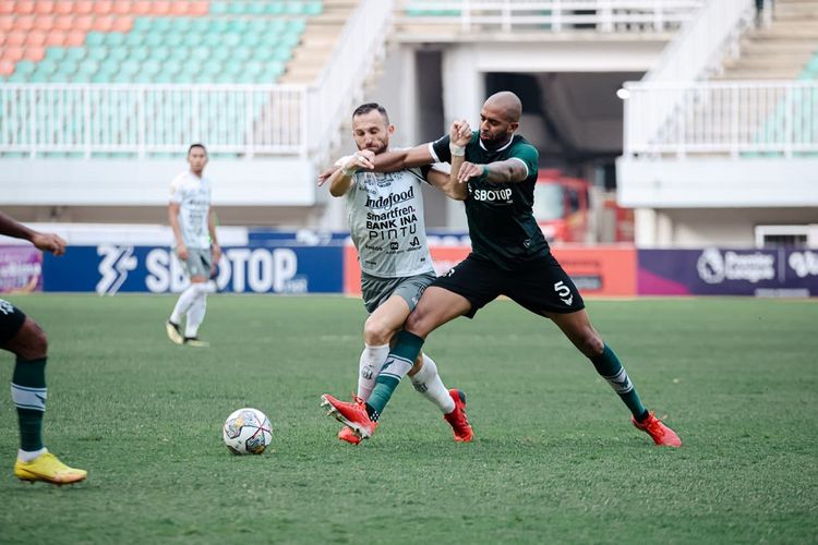 Laga Persikabo vs Bali United dalam pekan ke-28 Liga 1 2022-2023 di Stadion Pakansari, Kabupaten Bogor, Jawa Barat, Jumat (3/3/2023) sore WIB.