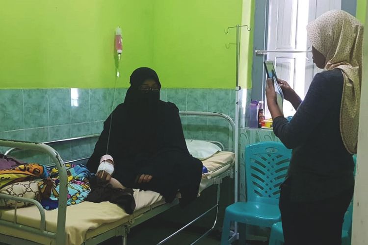 AF Siswi Pondok Pesantren di Kecamatan Plaosan Kabupaten Magetan terduga ibu dari bayi laki laki yang ditemukan meninggal dunia di dalam ember sedang menjalani perawatan.