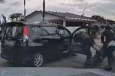 Video Detik-detik Sopir Mobil Gagalkan Penjabretan di Pinggir Jalan, Pepet Motor Pelaku