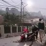 Kesalnya Warga Lihat Kelakuan Pengendara Motor Terobos Jalan Baru Dicor