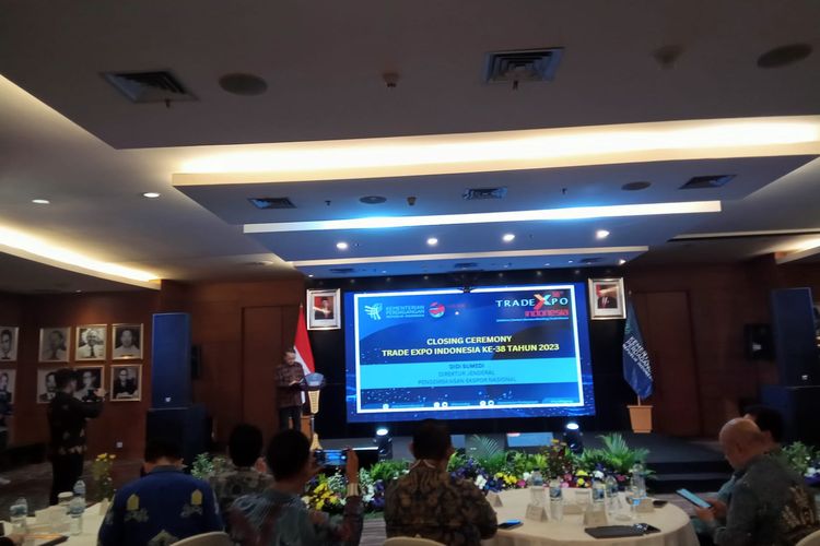 Kementerian Perdagangan resmi menutup pameran dagang Trade Expo Indonesia (TEI) yang ke-38 di Jakarta, Rabu (20/12/2023). 