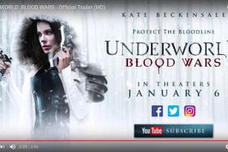 Kate Beckinsale berperan sebagai Selene dalam Underworld: Blood Wars.
