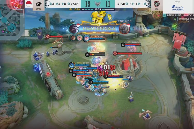 Pertandingan Oniv vs Alter Ego di Grand Final MPL S16.