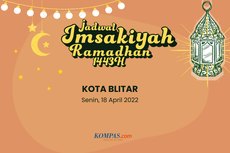 Jadwal Imsak dan Buka Puasa di Kota Blitar Hari Ini, 18 April 2022