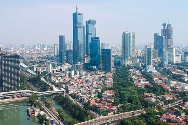 Kompleks Thamrin Nine di Jakarta, mencakup dua menara Autograph dan Luminary Tower.