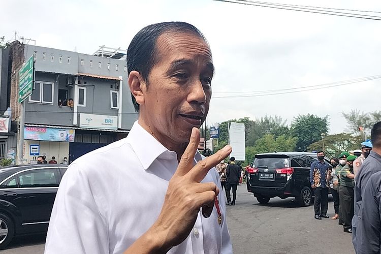 Presiden RI Joko Widodo (Jokowi) saat di Kota Solo, Jawa Tengah.