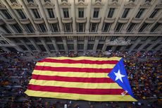 Ratusan Ribu Orang Catalonia Turun ke Jalan Tuntut Kemerdekaan dari Spanyol