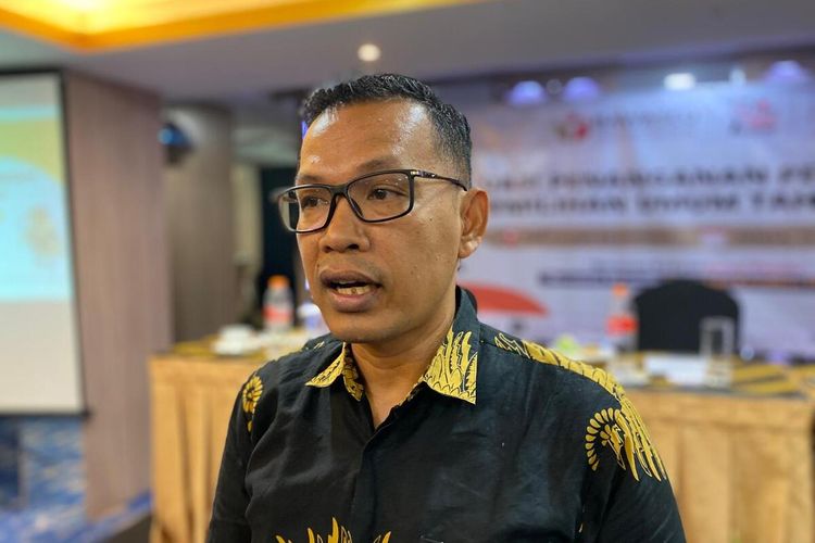 Andie Kartala saat ditemui di Kota Yogyakarta menjelaakan terkait perusakan APK, Senin (15/10/2024)