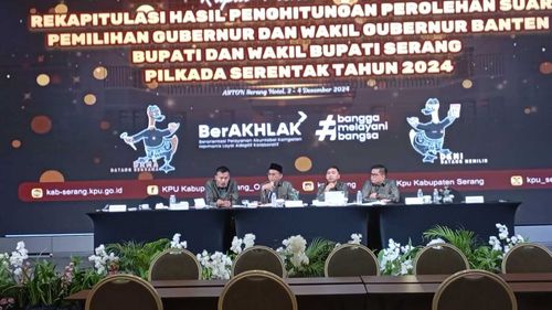 Hasil Rekapitulasi KPU Pilkada Serang: Istri Mendes Ungguli Putra Ratu Atut