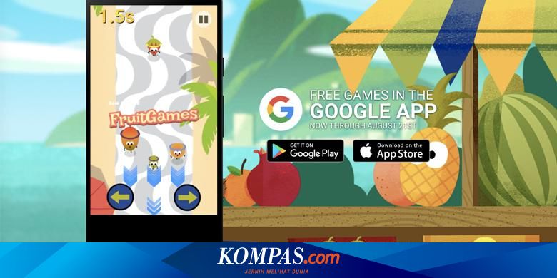 Google Doodle Fruit Games Sambut Olimpiade Rio 2016