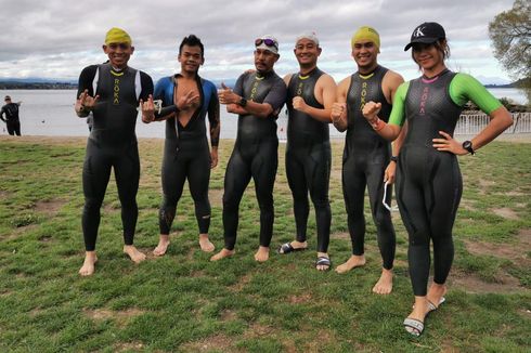 KJ Team Capai Finis pada Ajang Triathlon Ironman di Selandia Baru
