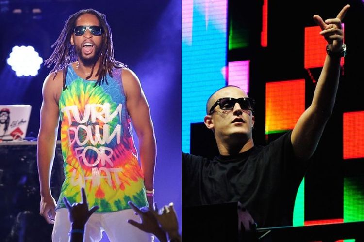 DJ dan produser musik asal Perancis, DJ Snake bersama partner duet nya rapper asal Amerika, Lil Jon. 