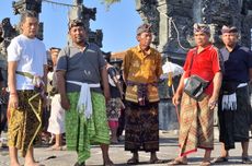 Gelombang Pasang Rusak Halaman Pura Segara Penimbangan di Buleleng