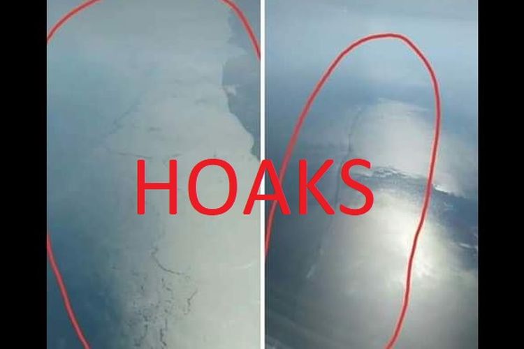 Hoaks air laut retak indikasikan akan terjadi gempa besar di Jawa