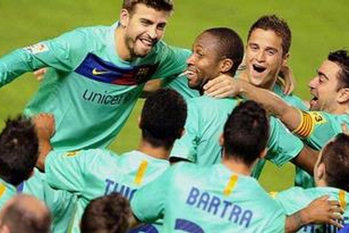 Barcelona akhirnya memastikan diri keluar sebagai juara Liga BBVA setelah bermain imbang 1-1 dengan Levante, Kamis (12/5/2011) dini hari WIB.