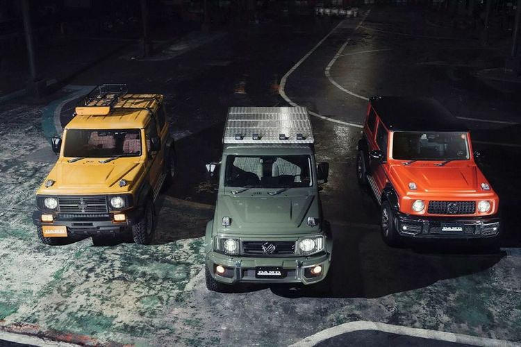 Modifikasi Suzuki Jimny bergaya Mercedes-Benz G Class