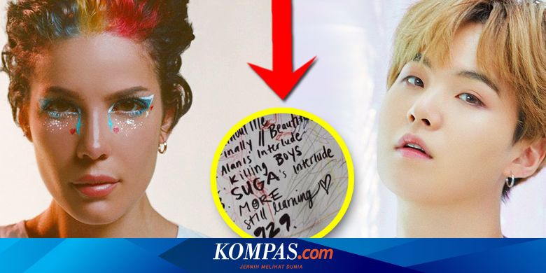 Suga Bts Bahasa Inggrisku Tidak Bagus Kenapa Halsey Ajak Kolaborasi Halaman All Kompas Com