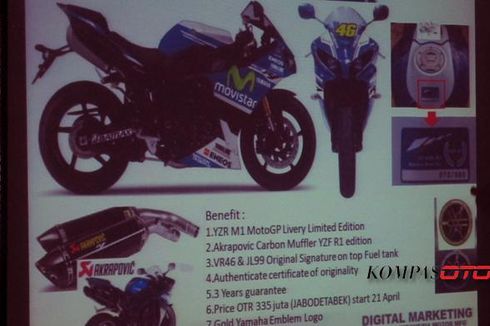 Ini Harga Yamaha R1 MotoGP Special Edition untuk Indonesia
