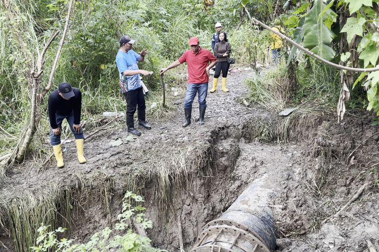 Tanah Bergerak Bikin Pipa PDAM Semarang Pecah, 40.000 Warga Terdampak