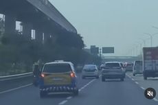 Viral, Video Rombongan Motor Pengantar Mobil Jenazah Masuk Jalan Tol