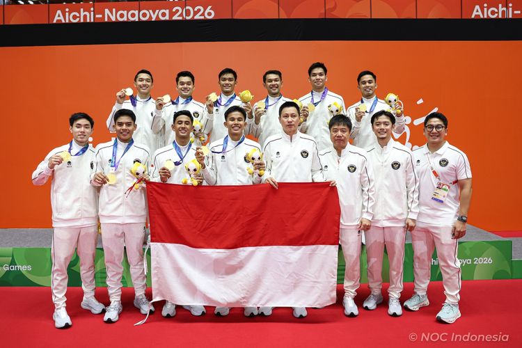 Penantian 28 Tahun Berakhir, Tim Beregu Putra Indonesia Rebut Emas Asian Games 2026