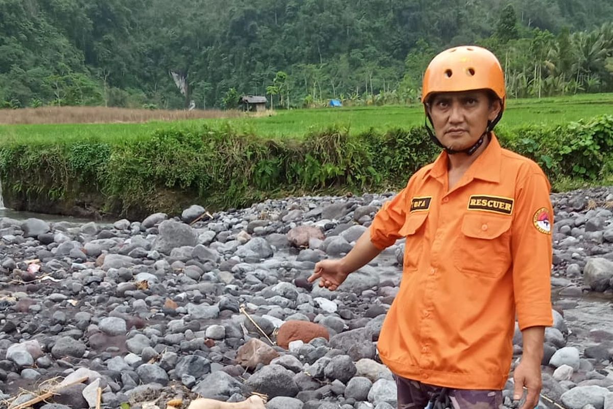 Tim SAR temukan potongan tubuh di aliran Sungai Gisikan Lumajang, Selasa (1/7/2025).