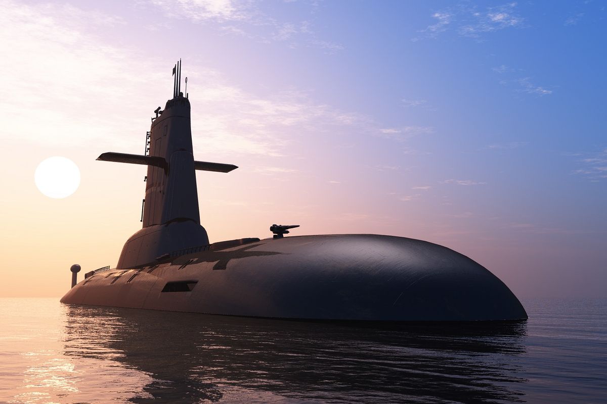 Ilustrasi kapal selam.