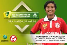 Sejarah, Pemain Indonesia Perkuat Tim Putri Kriket Asia Timur-Pasifik
