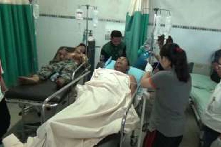 korban  penikaman sesama penumpang sebanyak 10 orang dan saat ini masih dirawat di RSU Gunungsitoli untuk mendapat Perawatan Medis