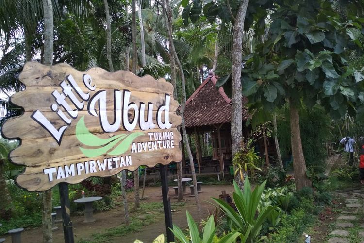 Lokasi river tubing Little Ubud, di Candimulyo, Kabupaten Magelang. Kamis (14/3/2019).