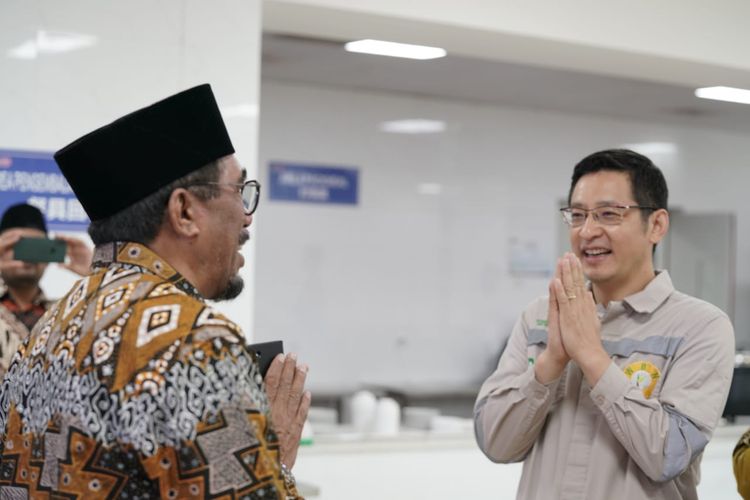 PT Indonesia Weda Bay Industrial Park (IWIP) mendapat kunjungan istimewa dari Sultan Tidore Husain Alting Sjah di Kabupaten Halmahera Tengah, Maluku Utara, Rabu (13/7/2022).