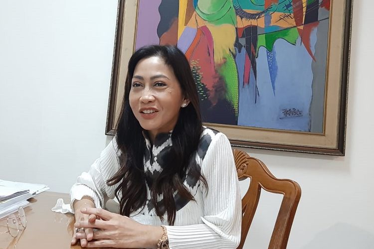 Presiden Direktur PT Pasaraya Tosersajaya Medina L Harjani saat ditemui di kantornya, Jakarta, Senin (13/5/2019).