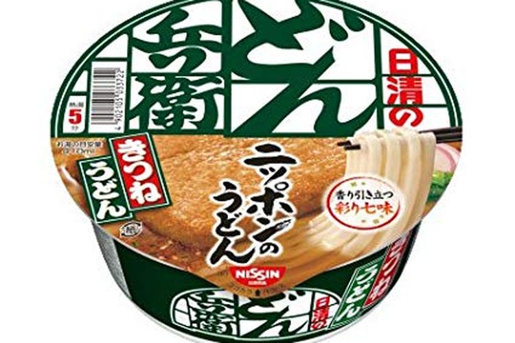 Nissin Donbei Kitsune Udon dari Nissin Foods.