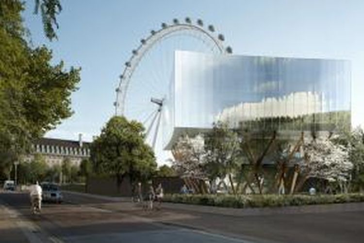 Paviliun kaca temporer untuk diletakkan tak jauh dari roda observasi London Eye di South Bank. Paviliun tersebut merupakan bagian dari pengembangan kembali Shell Center. 