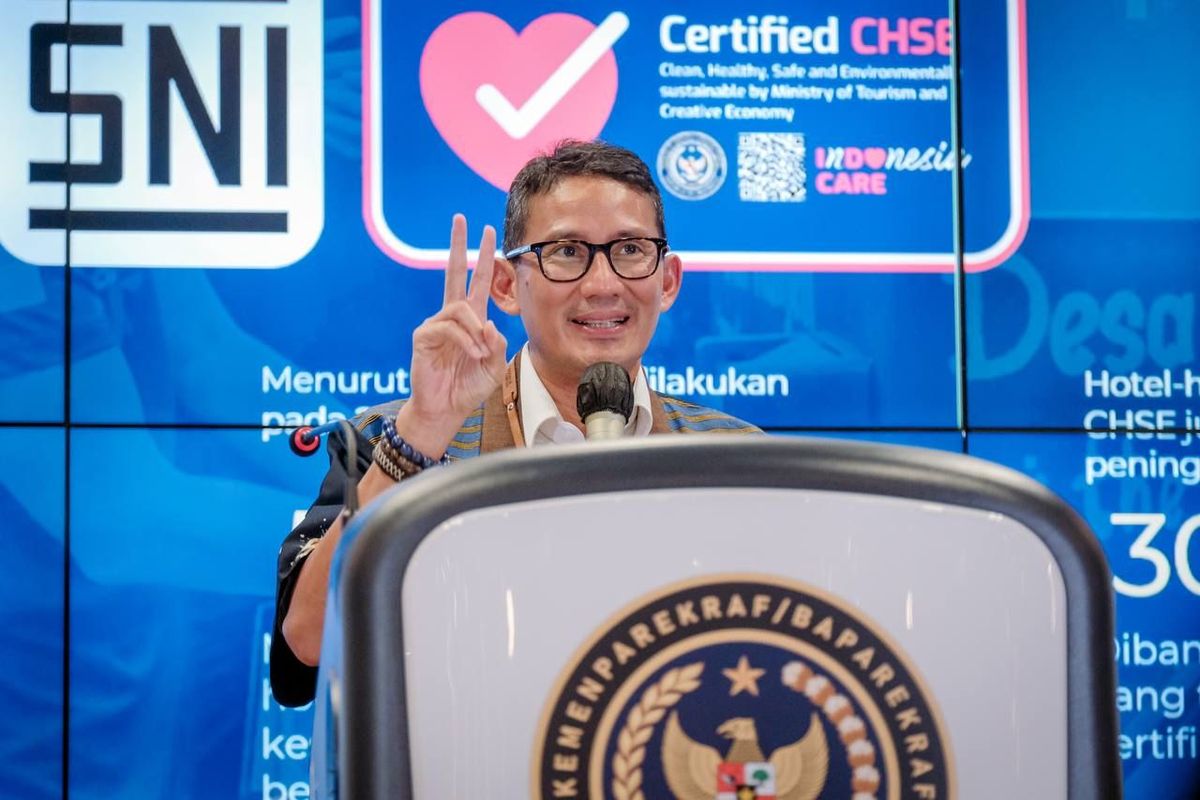 Menteri Pariwisata dan Ekonomi Kreatif, Sandiaga Uno.