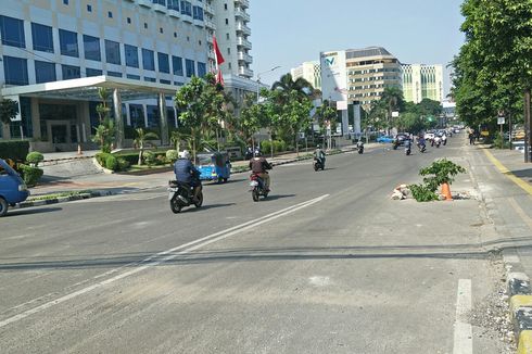 Sempat Ditutup, Jalan Fachrudin Tanah Abang Sudah Bisa Dilintasi