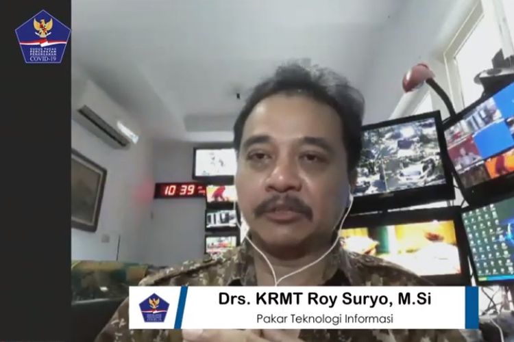 Pakar Teknologi Informasi Roy Suryo dalam diskusi bersama BNPB terkait Pilkada masa pandemi (6/7/2020)