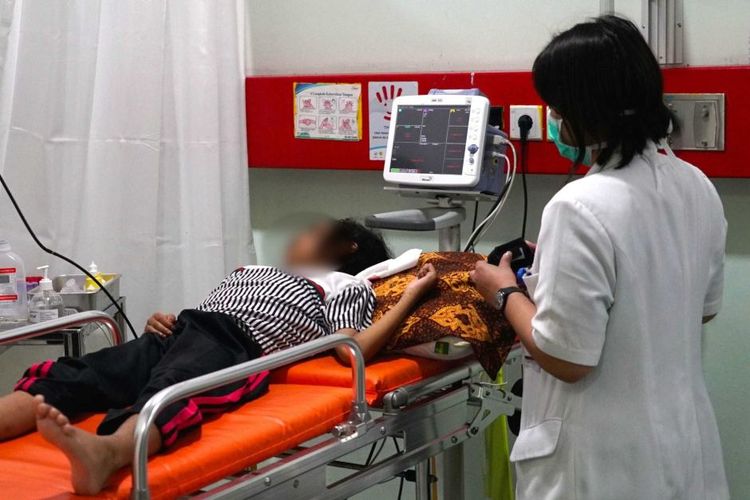 Seorang pasien leukemia yang dirawat di RS Cipto Mangunkusumo Jakarta.