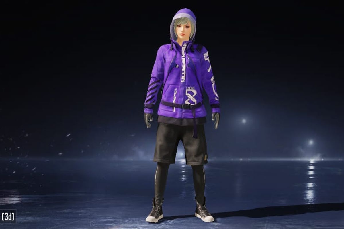 Ilustrasi skin Lilac Attack Set (3D) bisa didapatkan secara gratis melalui kode redeem PUBG Mobile terbaru.