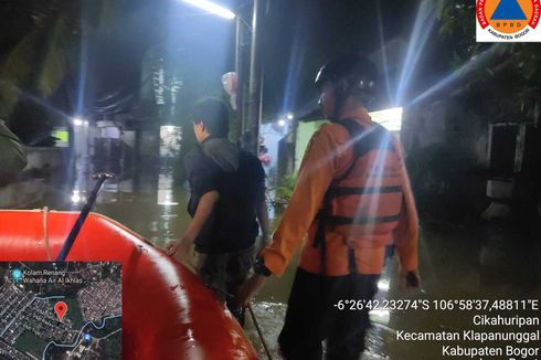 Kali Cibarengkok Meluap, Kompleks Perumahan di Bogor Kebanjiran