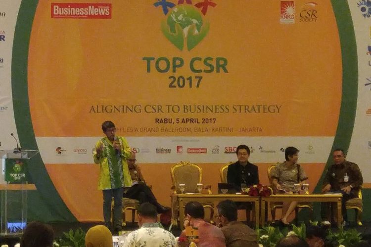 Dialog Strategi dan Inovasi CSR di Balai Kartini, Rabu (5/4/2017), sebagai rangkaian acara Top CSR 2017 yang diselenggarakan BusinessNews Indonesia.