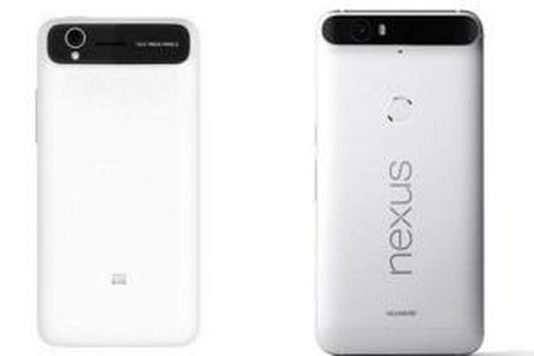 Nexus 6 P (kanan) dituduh mencuri desain fisik ZTE Grand S (kiri)
