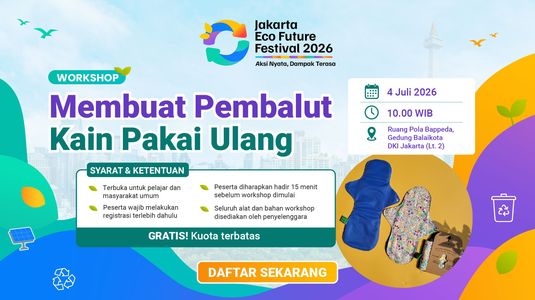 Workshop: Membuat Pembalut Kain Pakai Ulang - Jakarta Eco Future Festival 2026