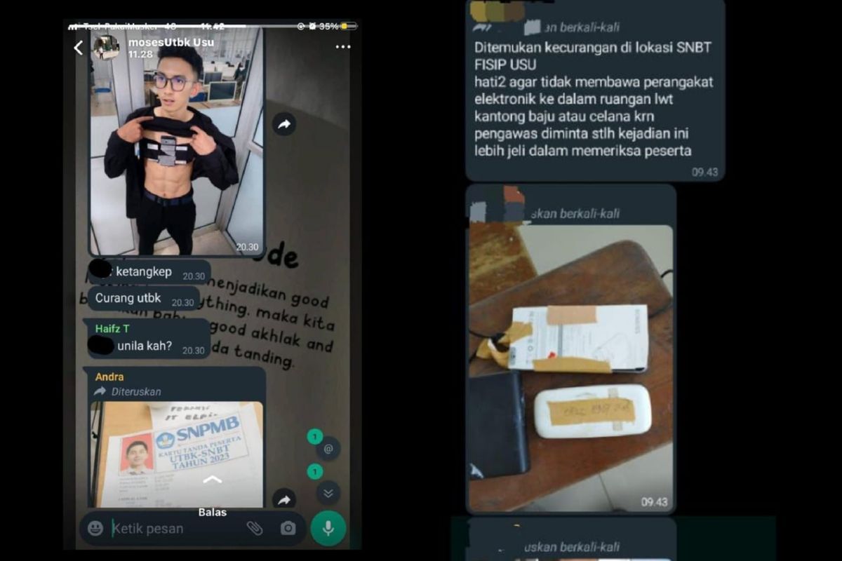 Dugaan Kecurangan Peserta UTBK 2023