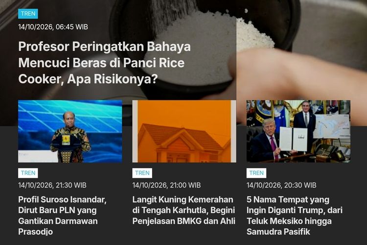 [POPULER TREN] Bahaya Mencuci Beras di Panci Rice Cooker | Mengapa Arab Saudi Sulit Bendung Serangan Houthi?