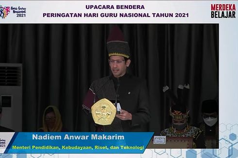 Hari Guru 2021, Nadiem Cerita Perjuangan dan Semangat Guru di Tengah Pandemi