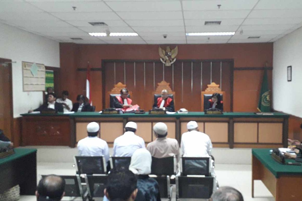 Sidang perdana kerusuhan 22 Mei 2019 di Pengadilan Negeri Jakarta Barat pada Selasa (13/8/2019).